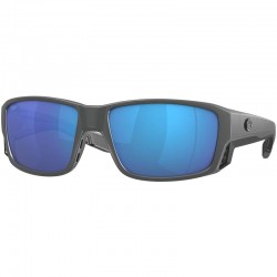 Lunettes Polarisantes Costa Tuna Alley Pro Bleu Miroir, monture gise.